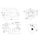 Λεκάνη Κρεμαστή Scarabeo Moon Rimless Clean Flush 50εκ 552000SC-810 Ροζ